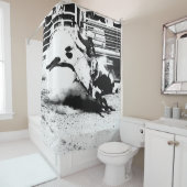 Rideaux De Douche Bull Riding Champ (En situation)