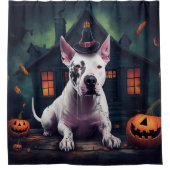Rideaux De Douche Bull Terrier Citrouille Halloween effroi (Devant)