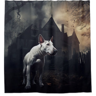 Rideaux De Douche Bull Terrier Halloween effroi