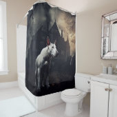 Rideaux De Douche Bull Terrier Halloween Épouvantable (En situation)