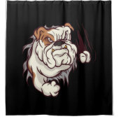 Rideaux De Douche Bulldog Head Anglais Bulldog Lover (Devant)