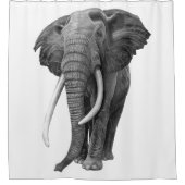 Rideaux De Douche Bulle - Dessin au crayon (Devant)