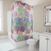 Rideaux De Douche Bulles Abstraites (En situation)