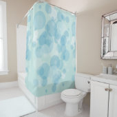 Rideaux De Douche Bulles bleues (En situation)