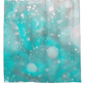 Rideaux De Douche Bulles gris turquoise (Devant)