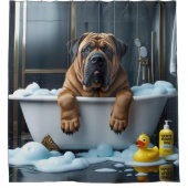 Rideaux De Douche Bullmastiff Sloppy Sleepy mignon drôle (Devant)