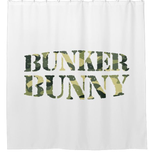 RIDEAUX DE DOUCHE BUNKER BUNNY CAMO / CAMOUFLAGE (Devant)