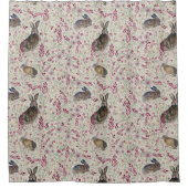 Rideaux De Douche Bunnies Dans Le pré Floral (Devant)