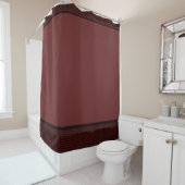 Rideaux De Douche Burgandy Elegant Panier (En situation)