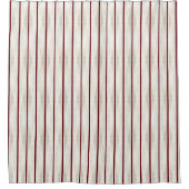 Rideaux De Douche Burgundy Stripes avec Arrière - plan beige (Devant)