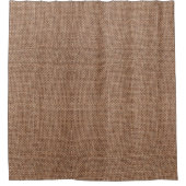 Rideaux De Douche burlap rustique en jute brun foncé (Devant)