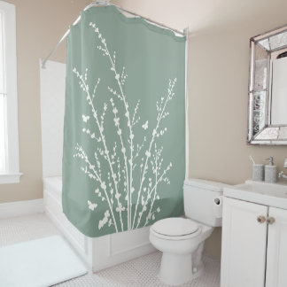 Rideaux De Douche  Butterflies and Branches Custom Colors