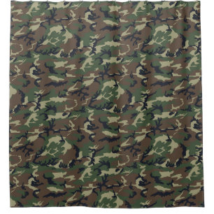 Rideaux De Douche Cabine Camo Forêt dans la Bois Camo Boys Salle de