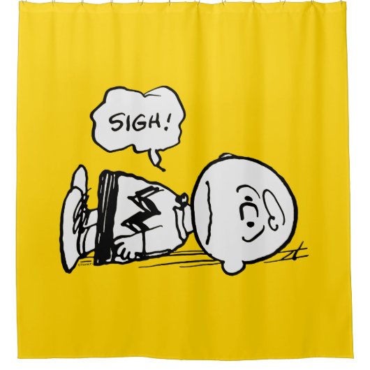 Rideaux De Douche cacahuètes | Charlie Brown est en panne (Devant)