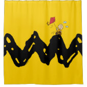 Rideaux De Douche cacahuètes | Charlie Brown volant Kite (Devant)