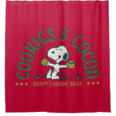 Rideaux De Douche cacahuètes | Cookies et cacao Snoopy (Devant)