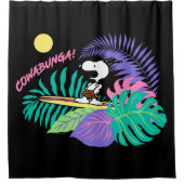 Rideaux De Douche cacahuètes | Cowabunga Snoopy (Devant)