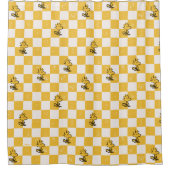 Rideaux De Douche cacahuètes | Drapeau À damiers bois (Devant)