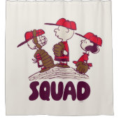 Rideaux De Douche cacahuètes | Équipe de baseball (Devant)