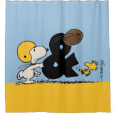 Rideaux De Douche cacahuètes | Football Snoopy & Woodstock (Devant)