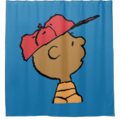 Rideaux De Douche cacahuètes | Franklin Baseball Casquette (Devant)