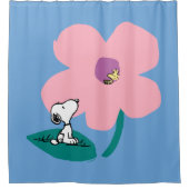 Rideaux De Douche cacahuètes | Illustration Nature Rose Flower (Devant)