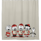 Rideaux De Douche cacahuètes | Joyeuse Chorale de Noël (Devant)
