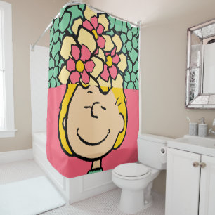 Rideaux De Douche cacahuètes Moitié et demi-fleurs Sally