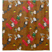 Rideaux De Douche cacahuètes | MOTIF BON THANKSGIVING (Devant)