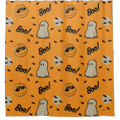 Rideaux De Douche cacahuètes | Motif d'Halloween de l'équipage Éffra (Devant)