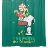 Rideaux De Douche cacahuètes | Plus Le Merrier Est Merrier (Devant)