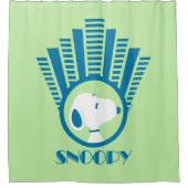 Rideaux De Douche cacahuètes | Snoopy Blue Deco Dreams (Devant)