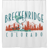 Rideaux De Douche cacahuètes | Snoopy Breckenridge Colorado (Devant)
