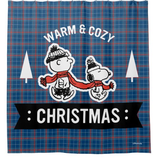 Rideaux De Douche cacahuètes | Snoopy & Charlie Brown Chaud & Cosy (Devant)
