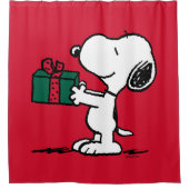 Rideaux De Douche cacahuètes | Snoopy Christmas Gift Giver (Devant)