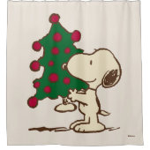 Rideaux De Douche cacahuètes | Snoopy Christmas Tree (Devant)