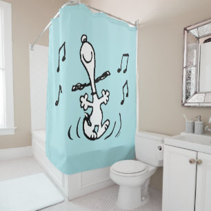 Rideaux De Douche cacahuètes Snoopy Dancing