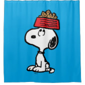 Rideaux De Douche cacahuètes | Snoopy Équilibrer Son Chien Disque (Devant)