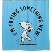 Rideaux De Douche cacahuètes | Snoopy Essayer Quelque Chose De Nouve (Devant)