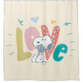 Rideaux De Douche cacahuètes | Snoopy Flower Love (Devant)