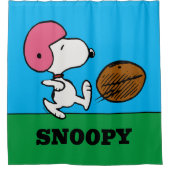 Rideaux De Douche cacahuètes | Snoopy Football Kicker (Devant)