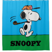 Rideaux De Douche cacahuètes | Snoopy Golf Swing (Devant)