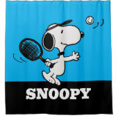 Rideaux De Douche cacahuètes | Snoopy Joue Au Tennis (Devant)