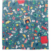 Rideaux De Douche cacahuètes | Snoopy Motif de vacances (Devant)