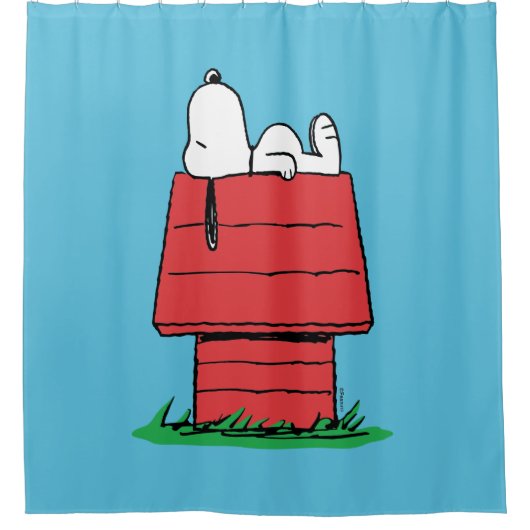 Rideaux De Douche cacahuètes | Snoopy Napping (Devant)