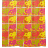 Rideaux De Douche cacahuètes | Snoopy Pop Art Motif (Devant)