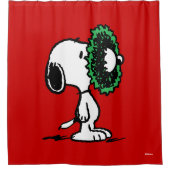 Rideaux De Douche cacahuètes | Snoopy pour les fêtes (Devant)