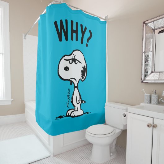 Rideaux De Douche cacahuètes | Snoopy Se Demande Pourquoi ? (En situation)