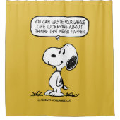 Rideaux De Douche cacahuètes | Snoopy Vous ne pouvez pas regarder to (Devant)