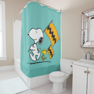 Rideaux De Douche cacahuètes Snoopy & Woodstock